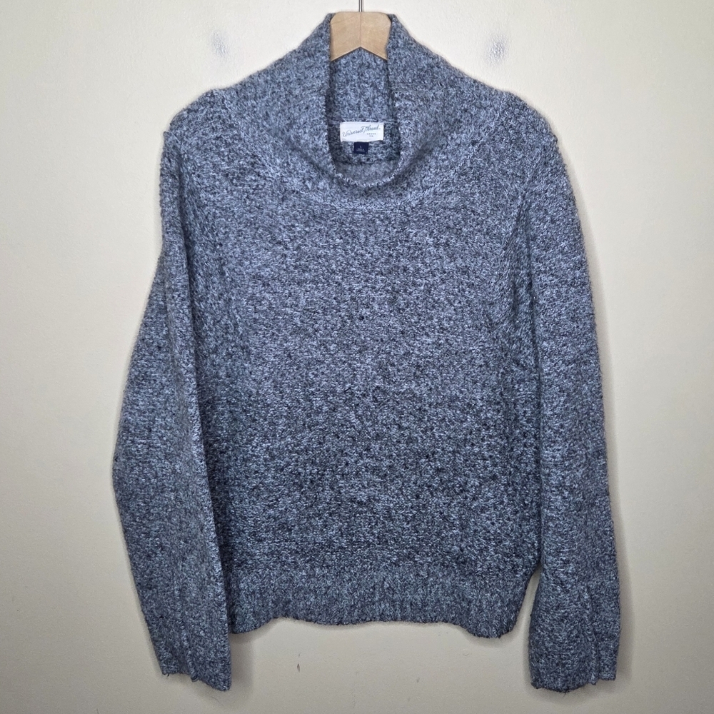 Universal Thread Chunky Gray Mockneck Sweater Size Large Neutral Classic Warm
